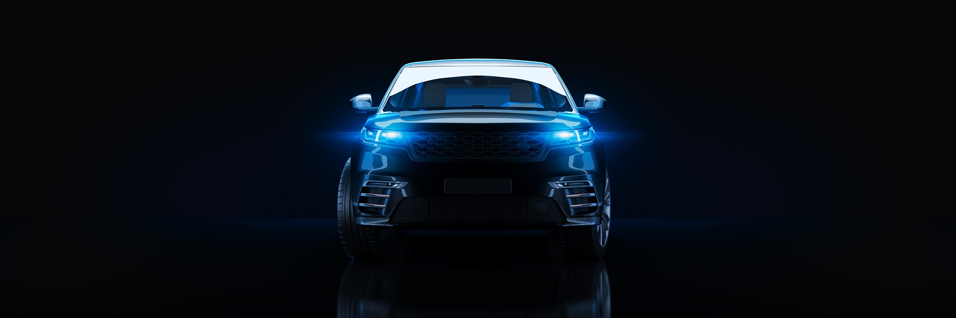 Zusatzscheinwerfer SUV Front blaues Licht